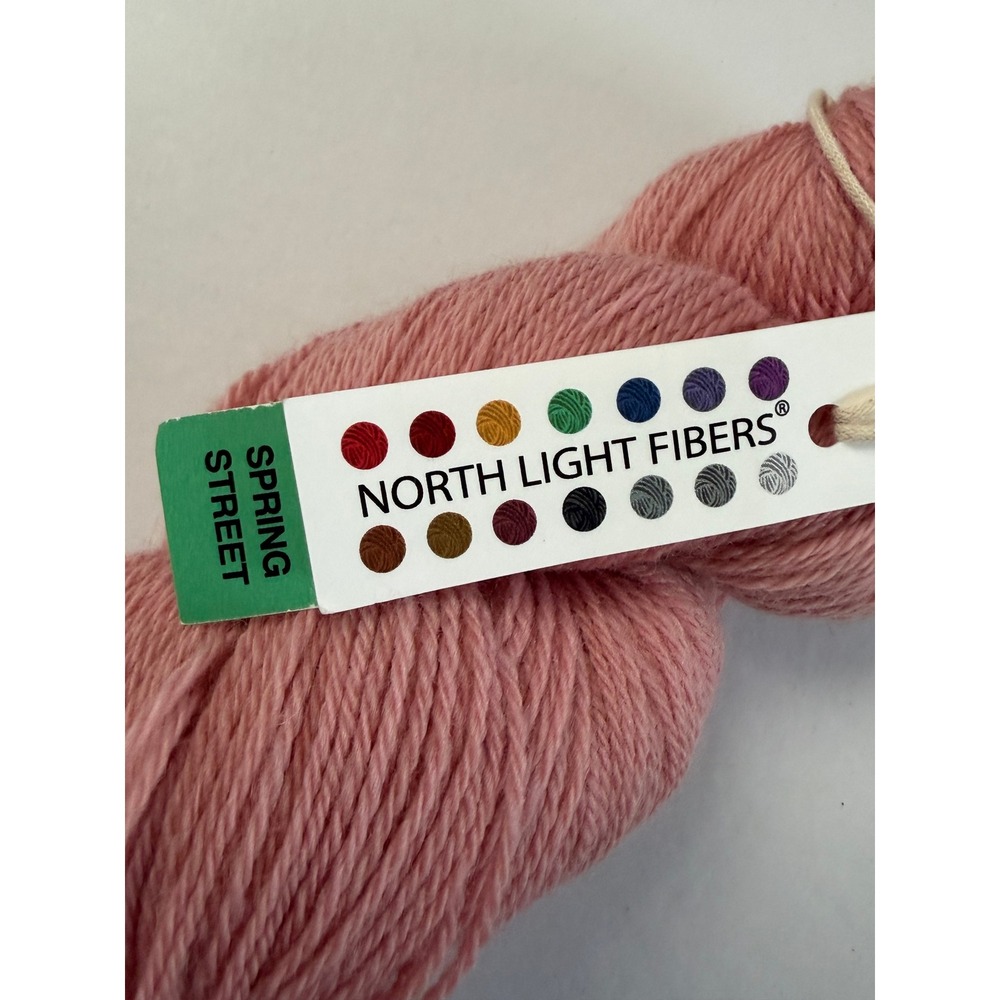 North‎ Light Fibers Spring Street Yarn Krill Pink 310yd Falkland Island Wool
